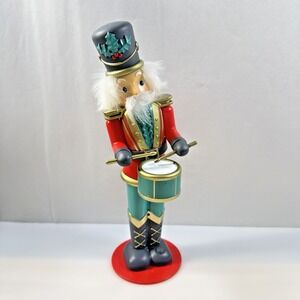 Gemmy Animated Musical Nutcracker Drummer Christmas Figure 11" Model 119595